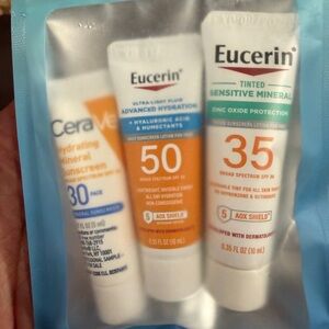 Bundle of three mini sunscreen